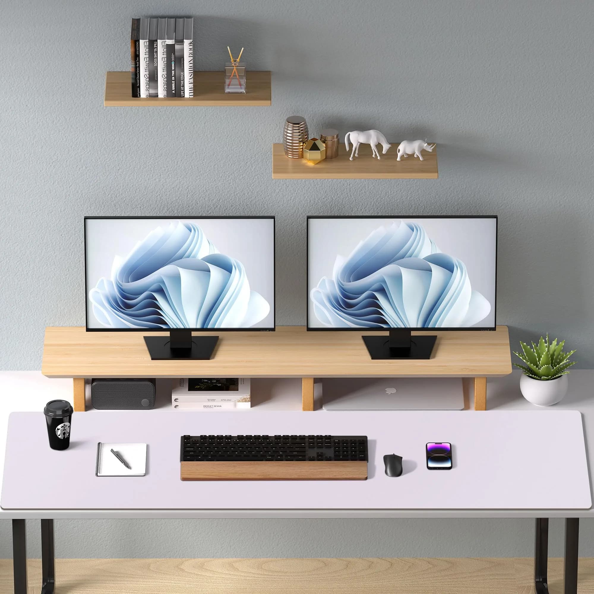 Aothia Large PU Leather Desk Pad Protector Soft Lavender 48" x 17" | Smooth Ink Flow Desk Pad thumbnail 8