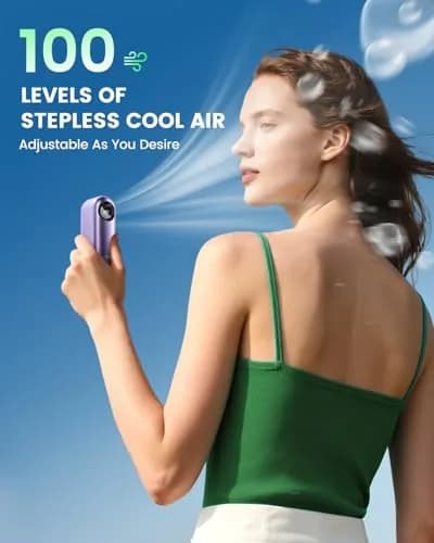 coldSky Portable Handheld Turbo Fan 4000mAh | Adjustable Speed & Compact Design for Travel & Outdoors thumbnail 4
