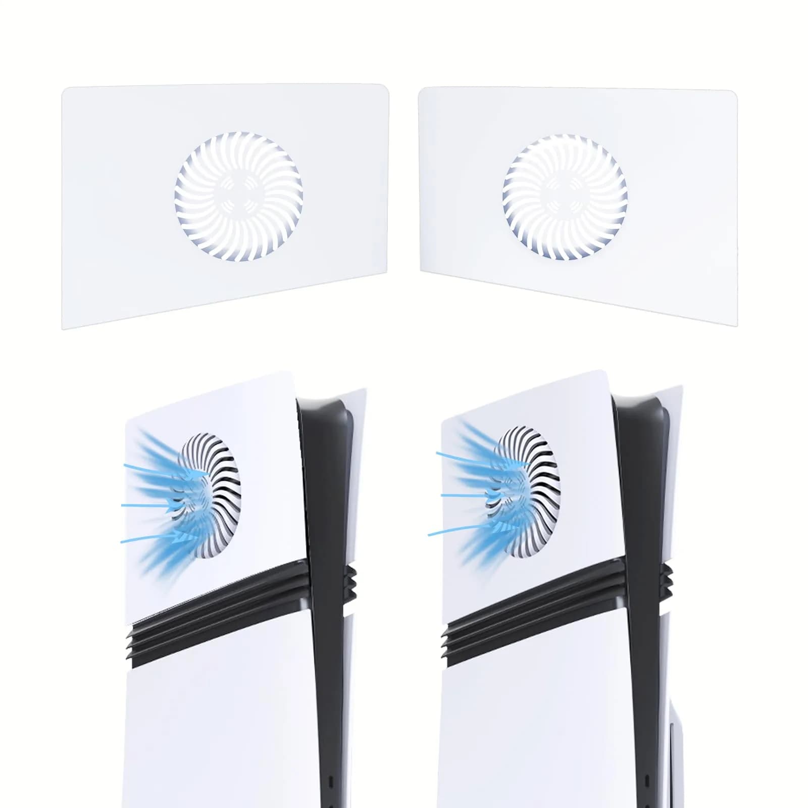 PEYANZ Upper Vented Faceplate Cover for PS5 Pro | Precise Fit & Enhanced Cooling - main product image