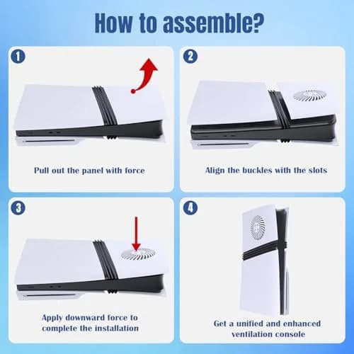 PEYANZ Upper Vented Faceplate Cover for PS5 Pro | Precise Fit & Enhanced Cooling thumbnail 6
