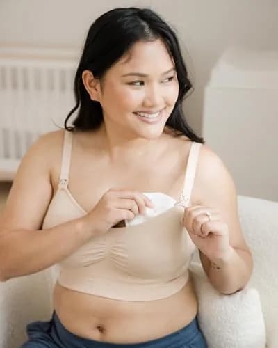 Kindred Bravely Organic Reusable Nursing Pads for Breastfeeding, 10 Pack | OEKO-TEX Certified, Contoured Fit thumbnail 2