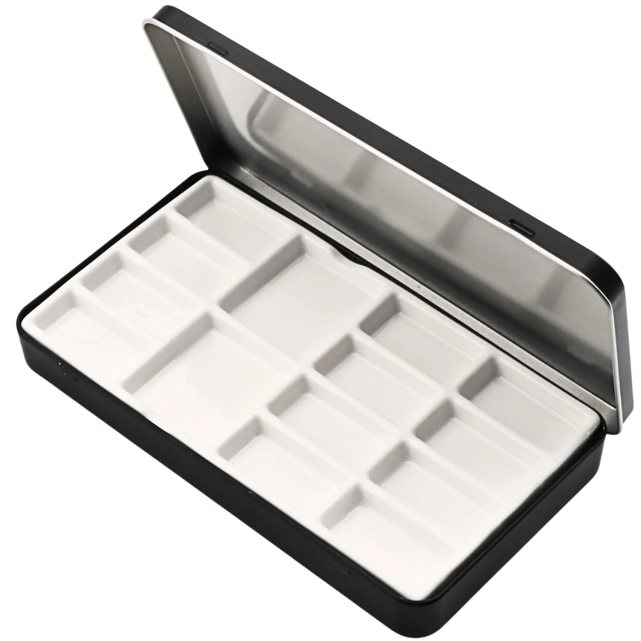 MOTOFITOOL Travel Watercolor Palette, Ceramic 14 Well, Portable Art Box with Lid & Sponge - main product image