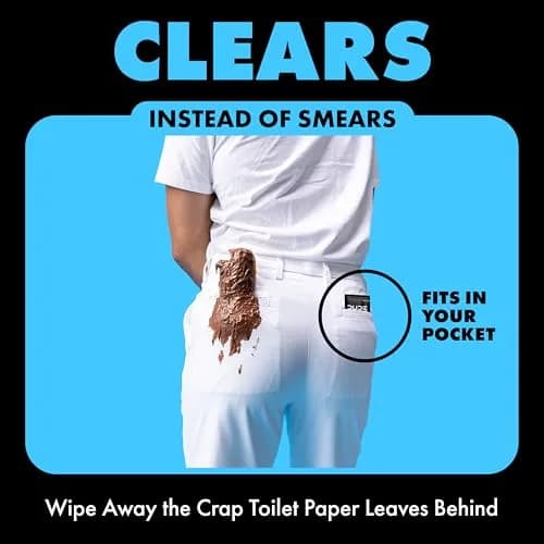 DUDE Wipes Double Deuce On-The-Go Flushable Wipes 80 Count | Hypoallergenic & Plant-Based thumbnail 6