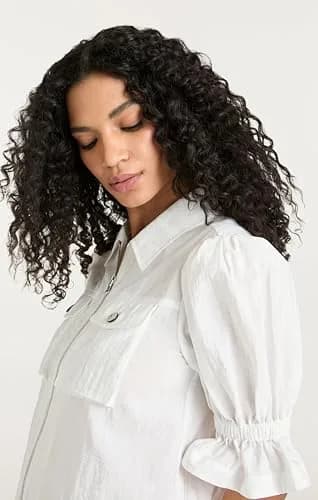 Cinq à Sept Holly Parachute Jacket S | White, Regular Fit, Lightweight thumbnail 2