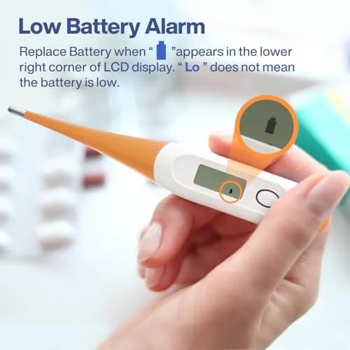 Boncare Digital Thermometer for Adults, Kids & Babies, Orange | Fast 10-Second Reading thumbnail 7