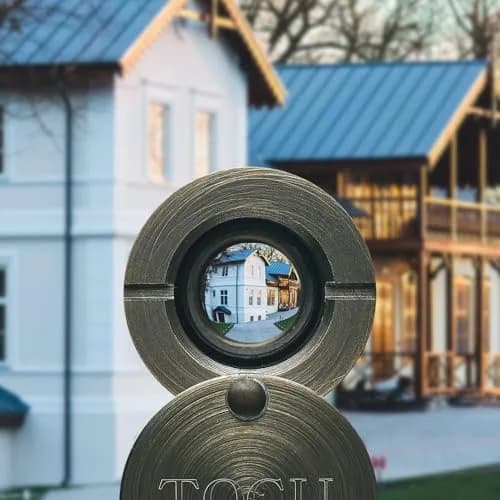TOGU 220-Degree Solid Brass Door Peephole Viewer with Privacy Cover & 16mm Drill Bit | 5-Pack Antique Bronze thumbnail 4