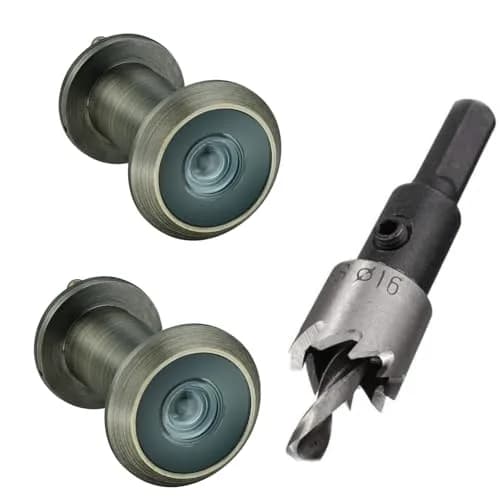 TOGU Solid Brass Door Peephole Viewer 220-Degree Wide Angle | 35mm-55mm Door Thickness, Antique Bronze Finish (2-Pack) thumbnail 1