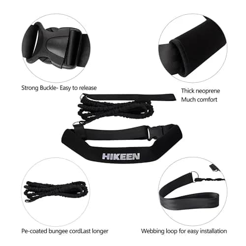 Hikeen Swimming Training Belt 2-Pack | Stationary Swim Harness with 4M Tether for Endless Pools thumbnail 2