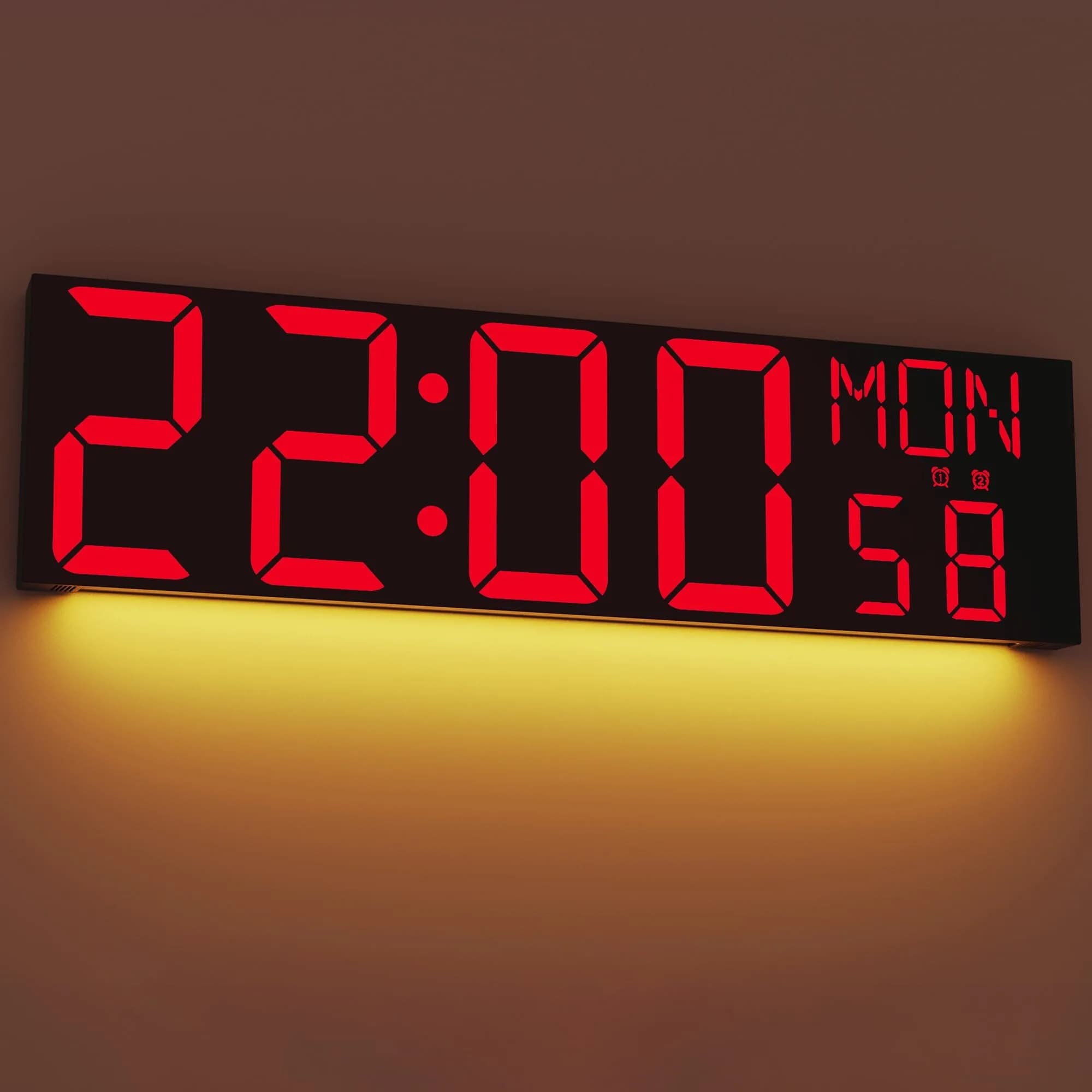 JALL 30" Oversize Digital Wall Clock | Extra Large LED Display with Remote, Jumbo Numbers for Living Room & Church