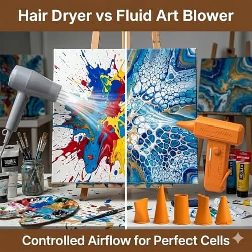 NISITEM Cordless 6-Nozzle Paint Blower | Fluid Art & Dutch Pour Tool, 1 Count thumbnail 4