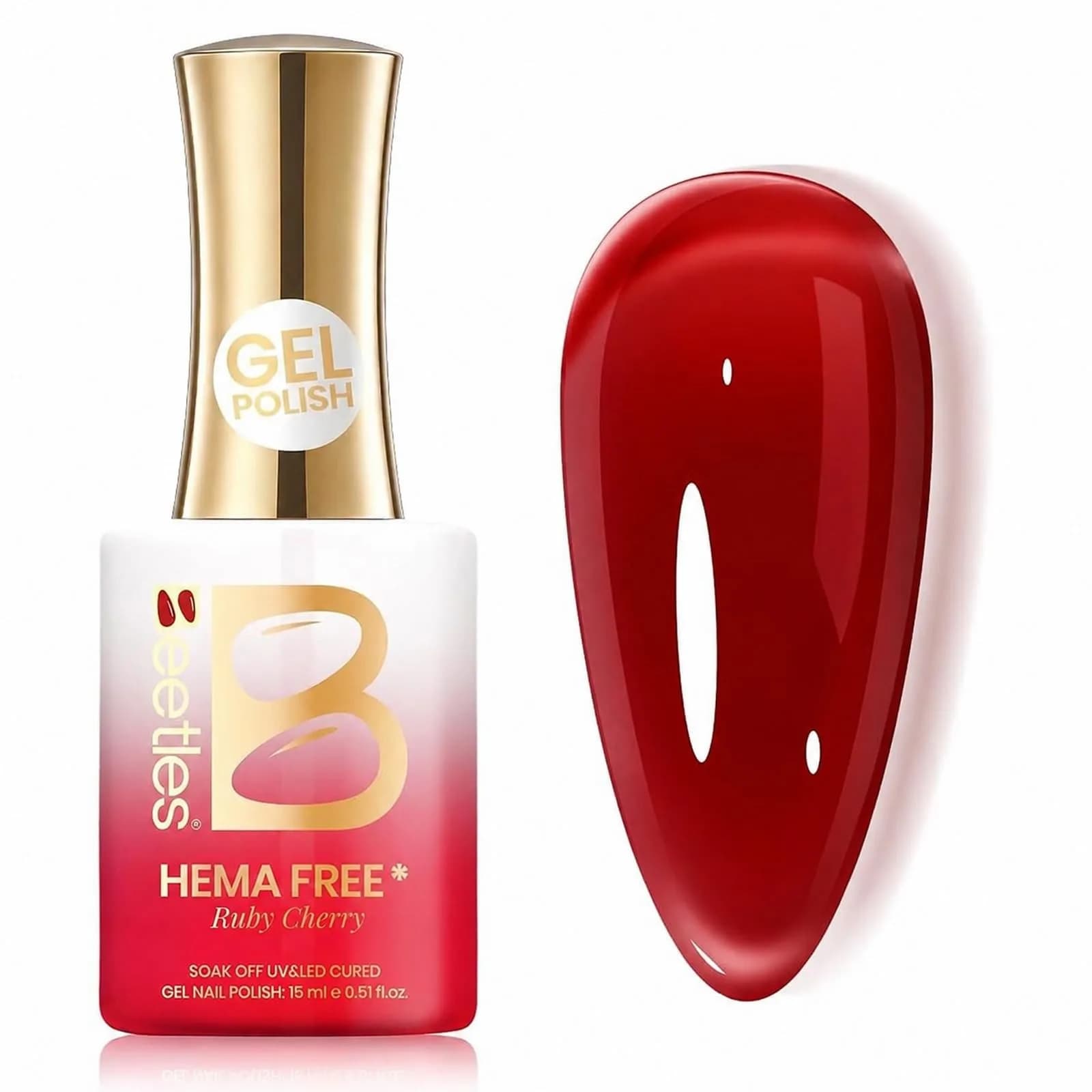 Beetles Gel Polish Vanilla Scoop Milky White Jelly Gel Nail Polish 15ml | Sheer & Buildable — Ruby Cherry Jelly