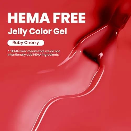 Beetles Gel Polish Ruby Cherry Jelly Red Gel Nail Polish 15ml (0.51 Fl Oz) | Long-Lasting Glossy Finish thumbnail 2