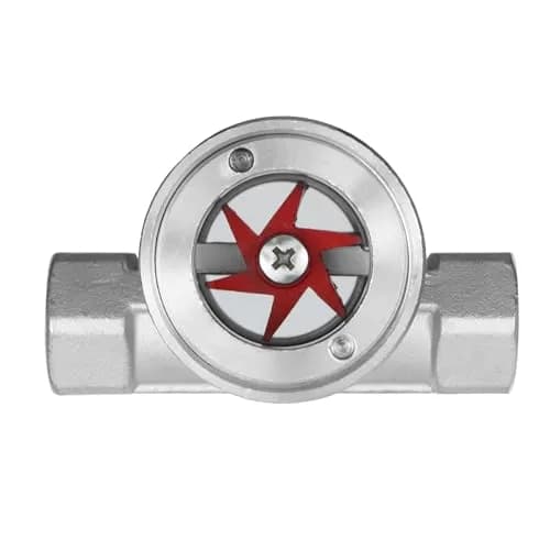 Antrader 1/2" NPT Female Stainless Steel Flow Indicator with Impeller | DN15-1/2" Sight Glass thumbnail 1
