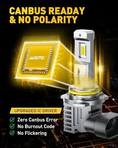 AUXITO 9005 LED Headlight Bulbs - 30000LM 6500K Cool White | 1:1 Mini Size Design thumbnail 7