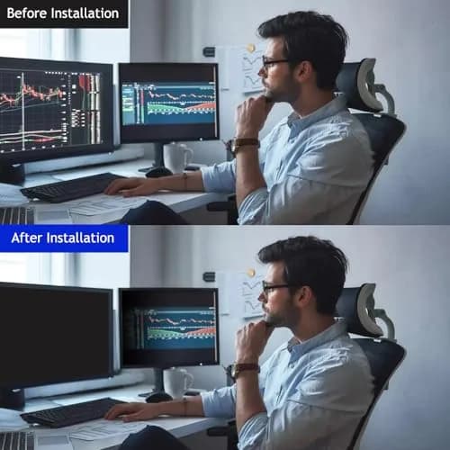 WELINC 34 Inch Computer Privacy Screen Filter for 21:9 Ultra-Wide Aspect Ratio | Anti Glare Blue Light Filter thumbnail 5