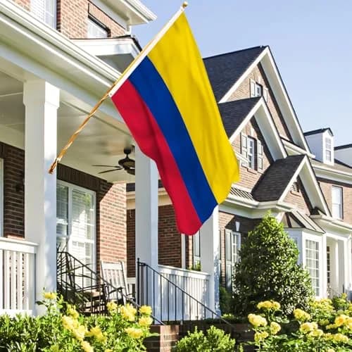 AhfuLife Colombia Flag 3x5 Ft | Double-Sided Waterproof Flag for Outdoor & Indoor Patriotism thumbnail 4