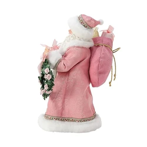 Department 56 Possible Dreams Rosy Pink Cheeks Santa Figurine 27 cm (10.5 Inch) | Hand-Crafted Christmas Tradition thumbnail 4