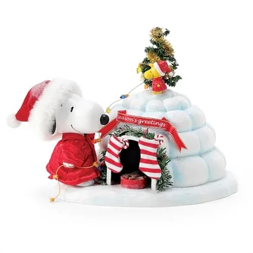 Department 56 Possible Dreams Peanuts Snoopy and Woodstock Puffer Igloo Figurine, 7 Inch, Multicolor | Handcrafted Peanuts Collectible thumbnail 5