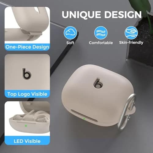 AHASTYLE Silicone Case for Beats Powerbeats Pro 2 (2025) Quick Sand | Protects & Showcases Logo thumbnail 3