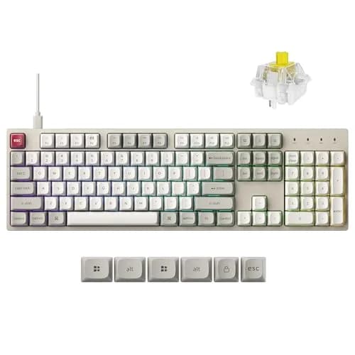 Keychron C2 Pro Full Size Wired Mechanical Keyboard with 8K Hz Polling Rate | RGB Backlit, Hot-Swappable, Mac & Windows Compatible thumbnail 1