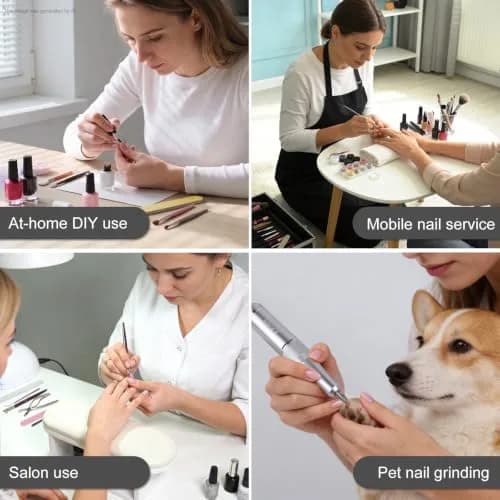 MEKK Professional Nail Drill 35000RPM Cordless E-File with LCD Display | Salon-Quality Nail Care thumbnail 8