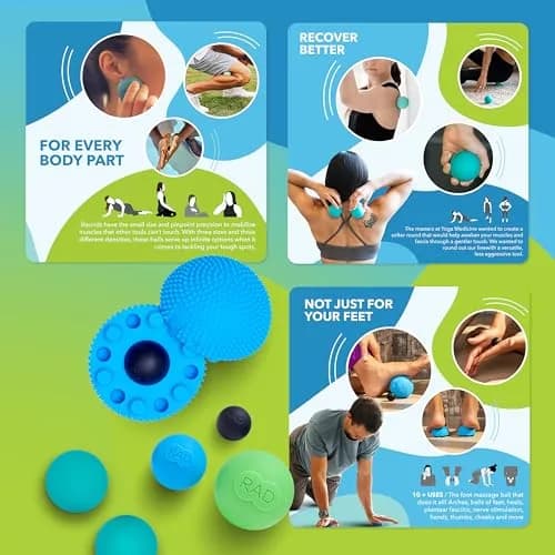 RAD Baller Bundle Myofascial Release Balls 5 Tools (Set of 5) thumbnail 4