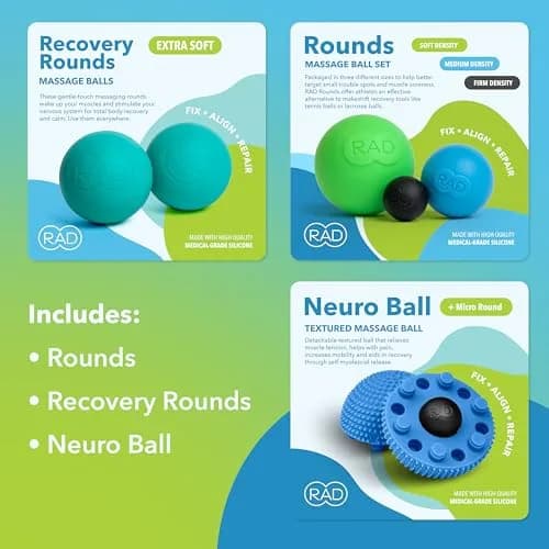RAD Baller Bundle Myofascial Release Balls 5 Tools (Set of 5) thumbnail 3