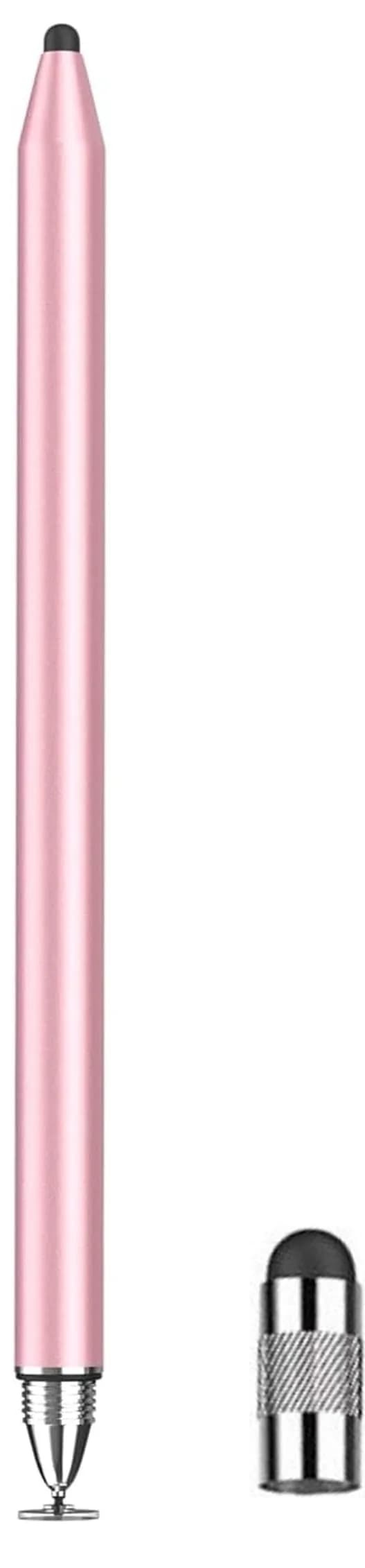 fllynewrite 3-in-1 Stylus Pen for Samsung Galaxy Tab A9+/A8/A7/A7 Lite & iPad Pro/iPhone/Fire/Surface, Rose Gold (1 Disc Tip + 1 Cap) thumbnail 5