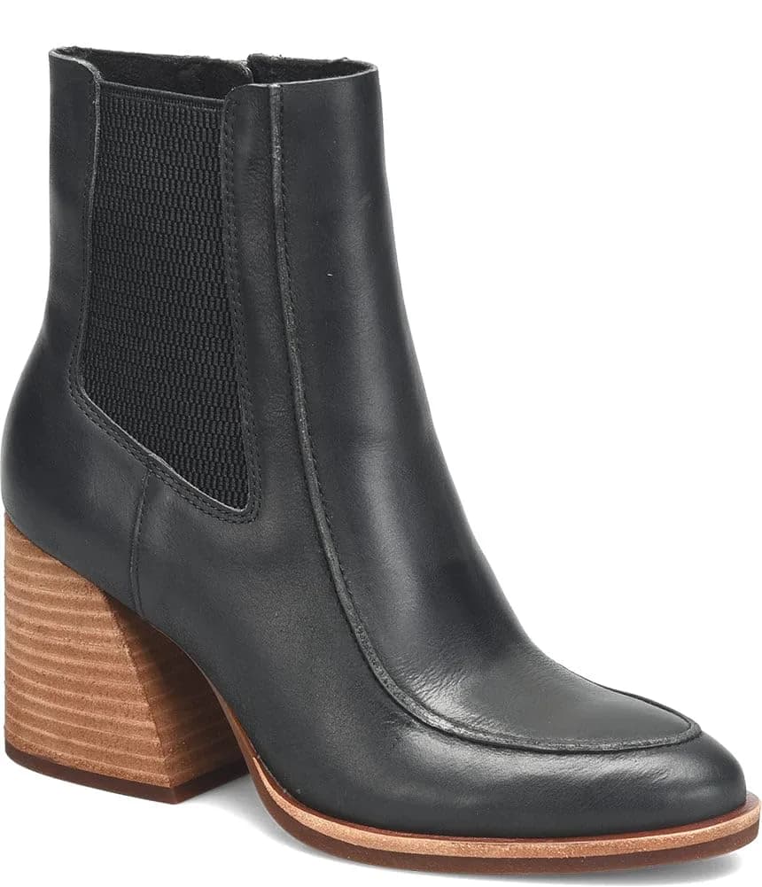 KORK-EASE Women's Sioux Boot in Black | Modern Chelsea Style with Italian Leather (9M) - main product image