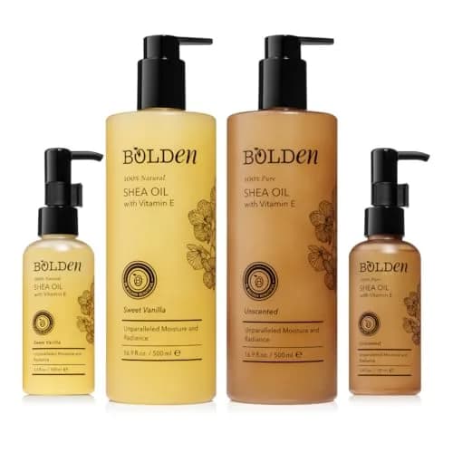BOLDEN Shea Oil with Vitamin E, Unscented 499ml (16.9 Fl Oz) | Deeply Moisturizes Dry Skin thumbnail 5