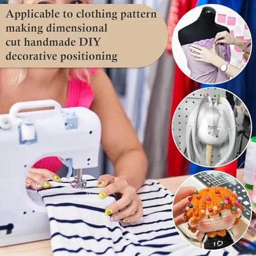 Zerodis Sharp Pin 30mm Multicolor Glass Ball Head Sewing Needles | Wide Application, 800/1000 pcs thumbnail 4