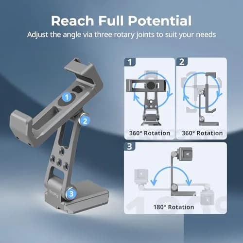 SMALLRIG Metal Phone Mount with Baseplate for Arca-Swiss - 5338 | Versatile, Durable & Compatible with DJI RS Mini thumbnail 4