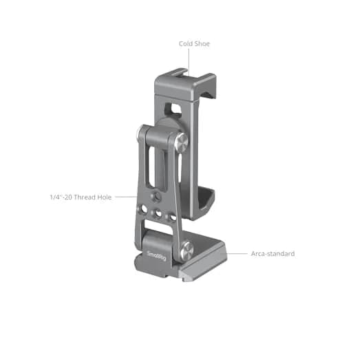 SMALLRIG Metal Phone Mount with Baseplate for Arca-Swiss - 5338 | Versatile, Durable & Compatible with DJI RS Mini thumbnail 8