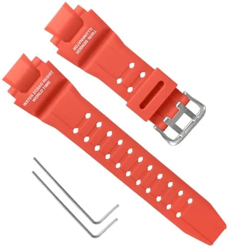 uEmoh 16mm Silicone Watch Band for Casio GW-4000/GA-1000 | Waterproof Durable Replacement thumbnail 1