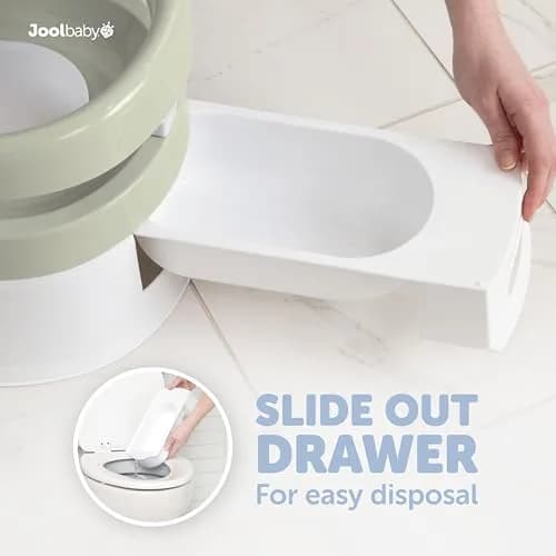 Jool Baby Potty Chair for Toddler Toilet Training | Splash Guard & Back Support (Sage) thumbnail 4