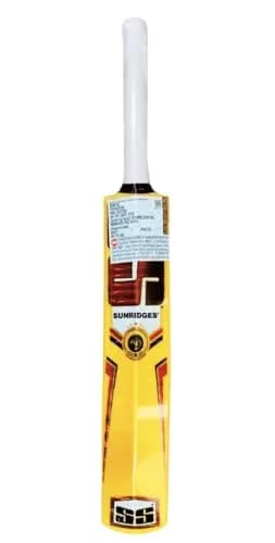 SS Sunridges TABAKH Plastic Cricket Bat for Kids Size 0 Yellow | Lightweight & Durable for Casual Play thumbnail 2