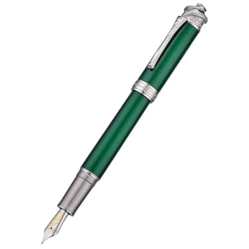HONG DIAN N25 Fountain Pen Extra Fine Nib Snake Carving | Emerald Green thumbnail 9