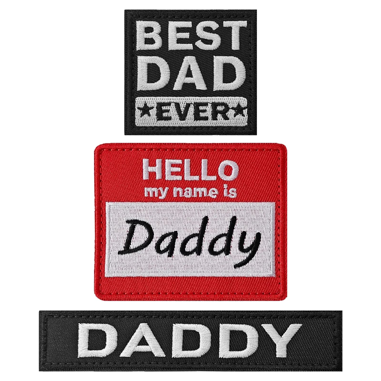 Harsgs Daddy Patches 3-Pack | Tactical Morale Patches with Hook & Loop