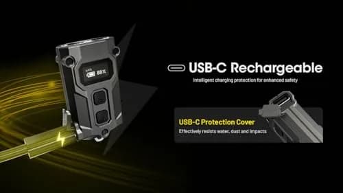 Nitecore TINI 3 Keychain Flashlight 600 Lumens | USB-C Rechargeable, 3 Color Temps, 98yd Beam thumbnail 7
