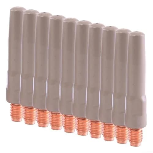 Cloudpower MIG Welding Tips 10PCS Non-Stick Coating Torch Accessory 45X0.8mm Metal Nozzles thumbnail 5