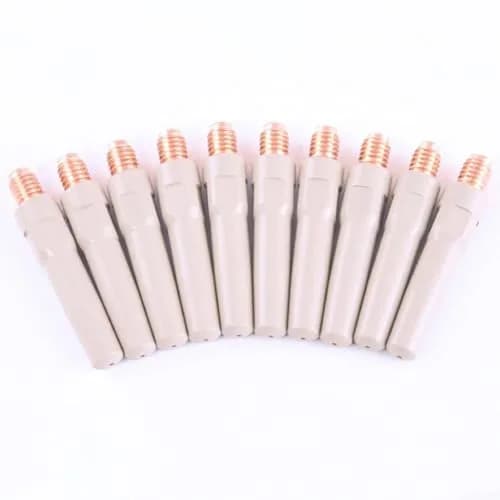 Cloudpower MIG Welding Tips 10PCS Non-Stick Coating Torch Accessory 45X0.8mm Metal Nozzles thumbnail 7