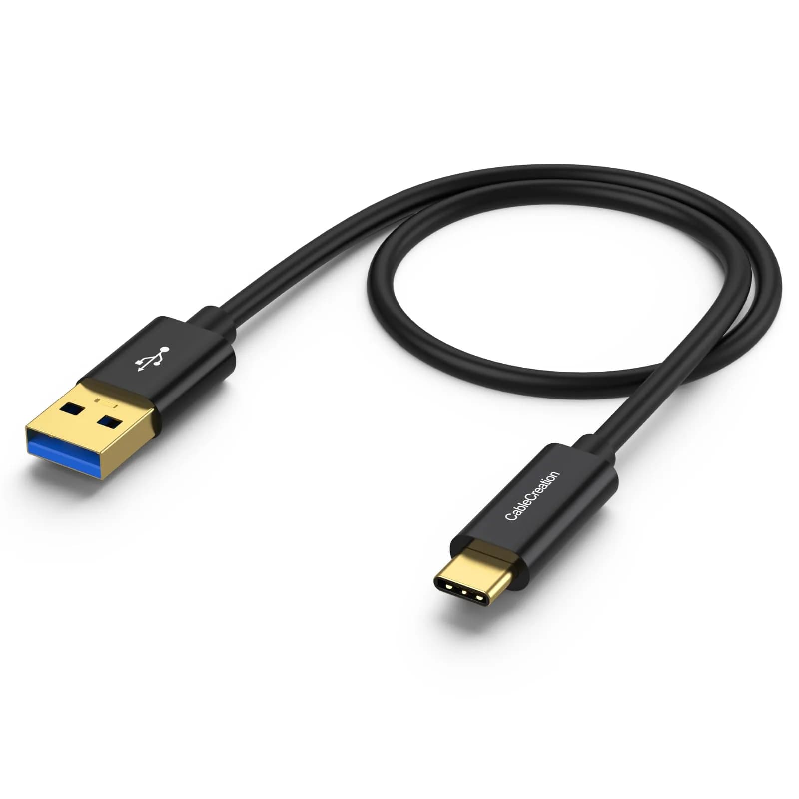 CableCreation 3FT USB C to USB A Cable - Dark Black, 10Gbps Data Transfer & 60W Charging