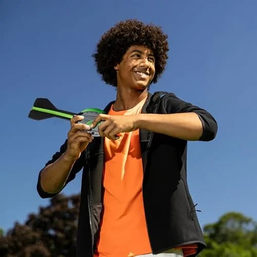 Nerf Elite Vortex Aero Howler Foam Football Green | Whistling Flight, Long-Distance Spiral Throws, Textured Grip Design thumbnail 8