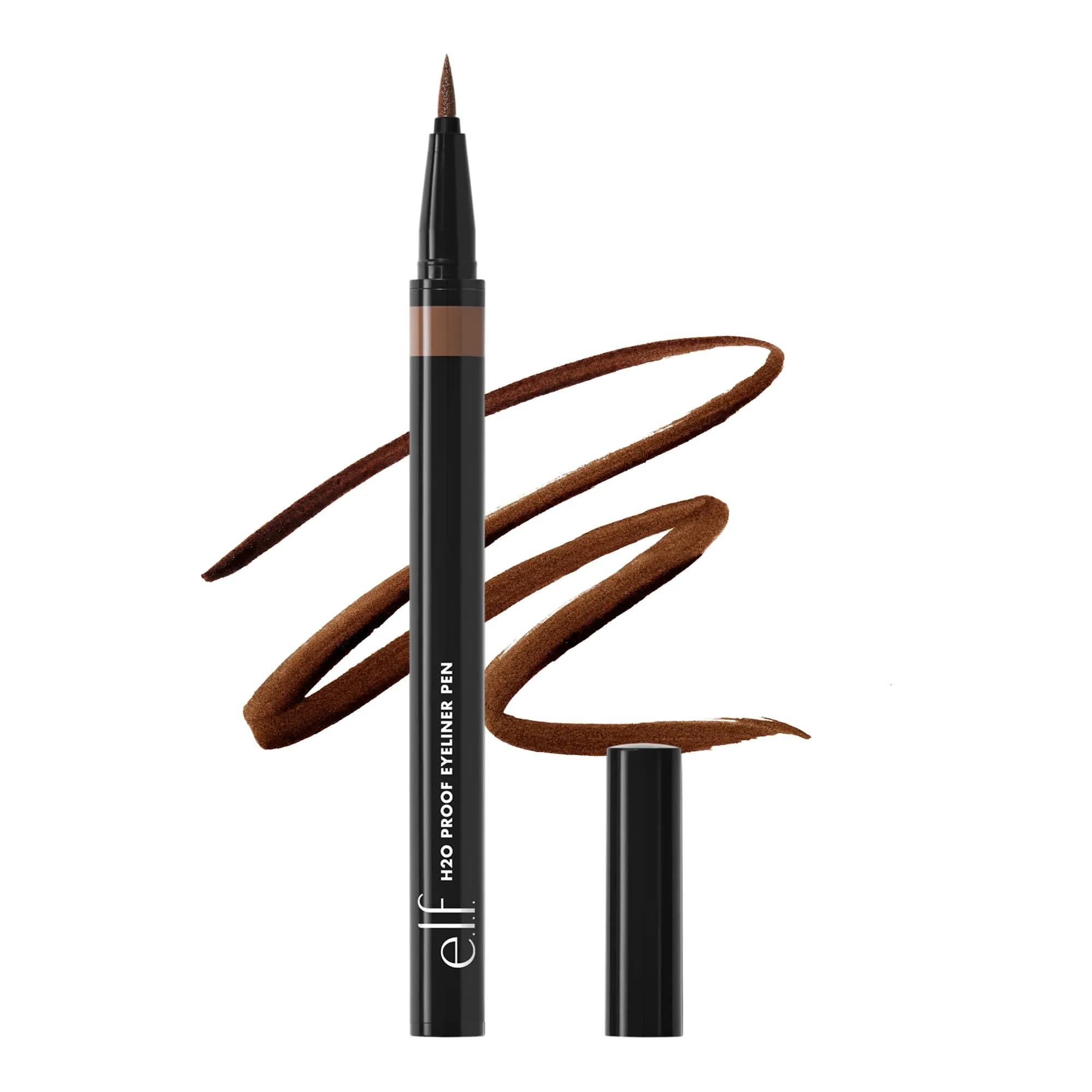 e.l.f. H2O Proof Eyeliner Pen Deep Brown | Waterproof & Long-Lasting Felt Tip - main product image