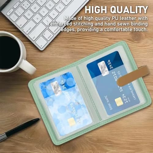 FORYEE 40-Slot PU Leather Card Holder Wallet | Slim Minimalist Design for Business & Travel thumbnail 2