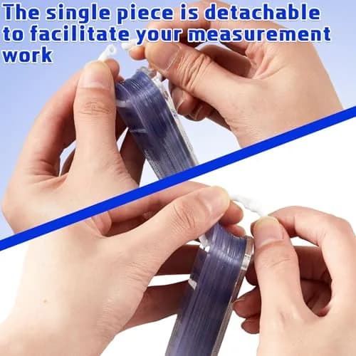 Trandraft Plastic Feeler Gauge Set 0.05mm-3mm Metric 21 Leaves | Precision Measuring Tool for Grooves and Holes thumbnail 6