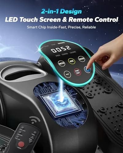 MERACH Under Desk Elliptical | Compact, Quiet & Portable for Seniors & Professionals thumbnail 4