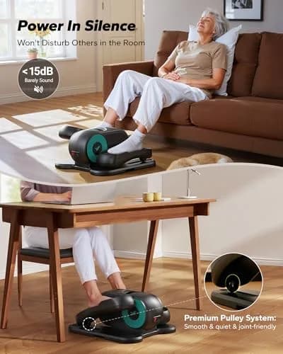 MERACH Under Desk Elliptical | Compact, Quiet & Portable for Seniors & Professionals thumbnail 6