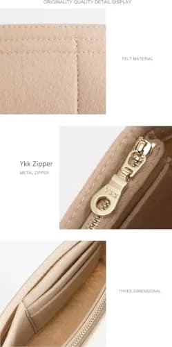 Umiup Felt Mini Purse Organizer Insert for Longchamp Small Tote Bag XS 1.97" x 6.5" x 3.15" | Keeps Bags Clutter-Free thumbnail 5