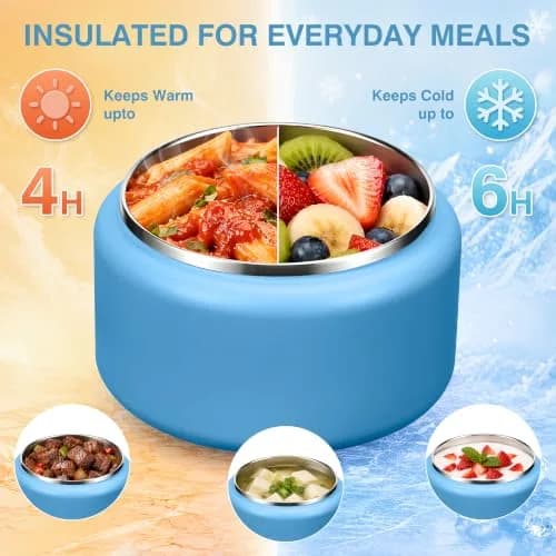 Reeple 13.5oz Kids Jar for Hot Food | Leak-Proof Vacuum Insulated Stainless Steel Lunch Container thumbnail 5